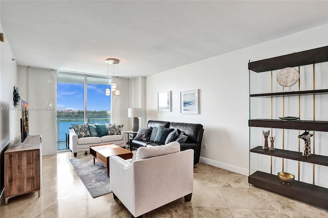 2681 N Flamingo Rd Unit 605S, Sunrise, FL 33323 - living room with expansive windows