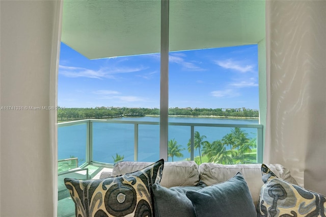 2681 N Flamingo Rd Unit 605S, Sunrise, FL 33323 - balcony featuring a water view