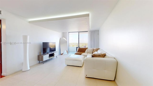 600 N Three Islands Blvd Unit 803, Hallandale Beach, FL 33009 - living room featuring expansive windows