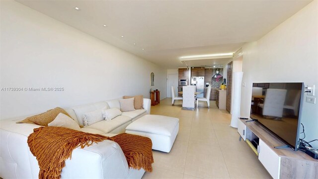 600 N Three Islands Blvd Unit 803, Hallandale Beach, FL 33009 - living area with light tile patterned floors