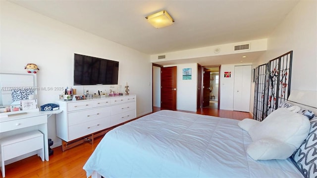 600 N Three Islands Blvd Unit 803, Hallandale Beach, FL 33009 - bedroom featuring light wood-style floors and visible vents
