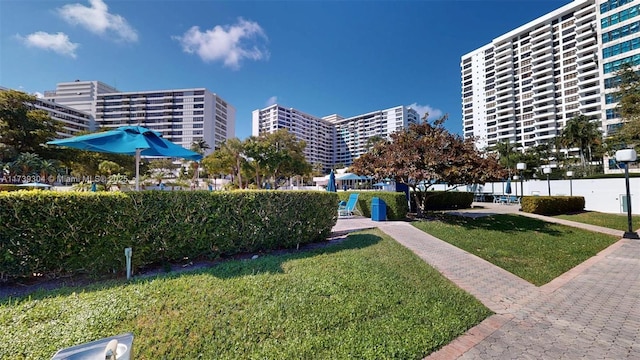 600 N Three Islands Blvd Unit 803, Hallandale Beach, FL 33009 - view of home's community with a lawn