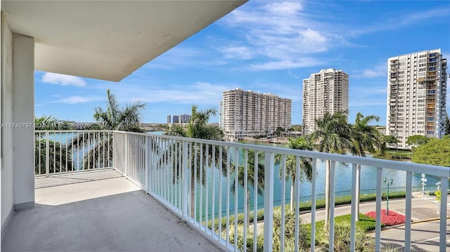 2801 NE 183rd St Unit 517W, Aventura, FL 33160 - balcony with a water view and a view of city