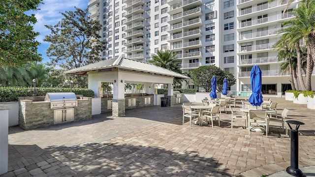 2801 NE 183rd St Unit 517W, Aventura, FL 33160 - view of patio / terrace with a gazebo