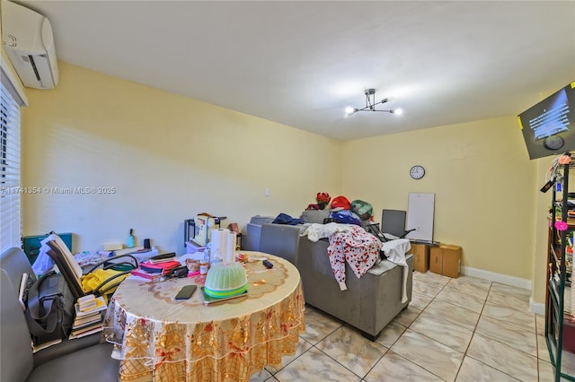 interior space featuring a wall unit AC