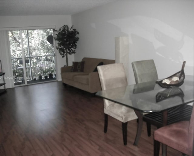 dining room featuring dark wood-type flooring