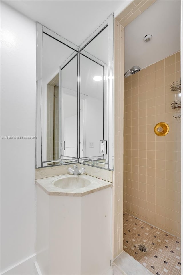 1194 Hillsboro Mile Unit 72, Hillsboro Beach, FL 33062 - full bath with a stall shower and vanity