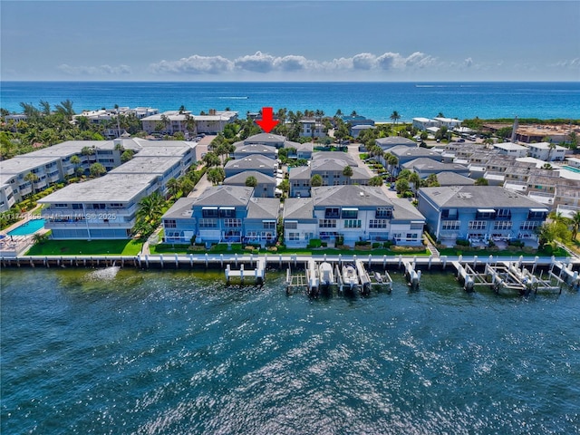1194 Hillsboro Mile Unit 72, Hillsboro Beach, FL 33062 - aerial view of residential area with a nearby body of water