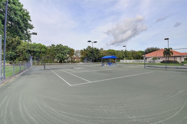 view of tennis court