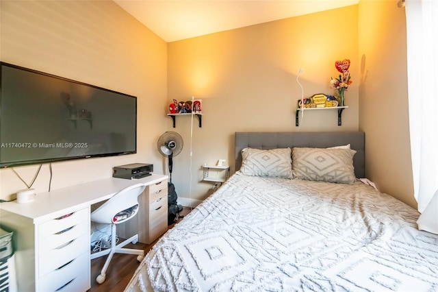 bedroom featuring hardwood / wood-style flooring