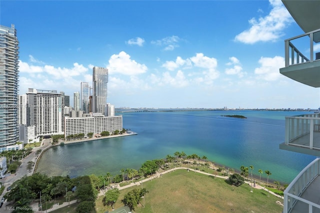 1900 N Bayshore Dr Unit 2004, Miami, FL 33132 - water view featuring nearby urban area