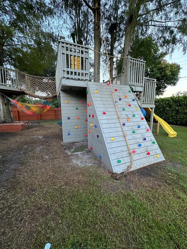 view of play area