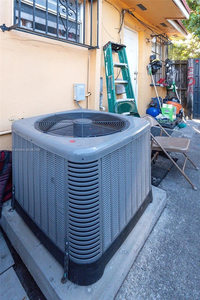 exterior details with cooling unit