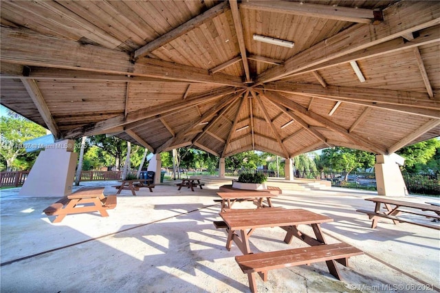 view of property's community featuring a gazebo