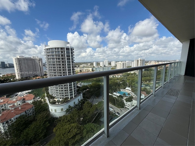 view of balcony