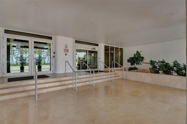 view of patio with french doors