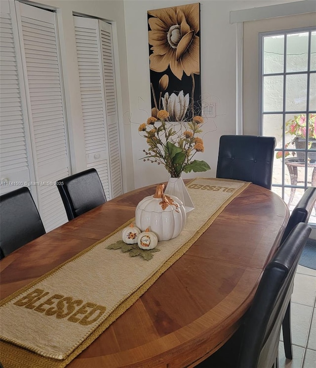 view of dining room