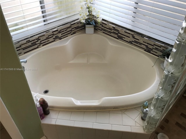 interior details with tiled bath