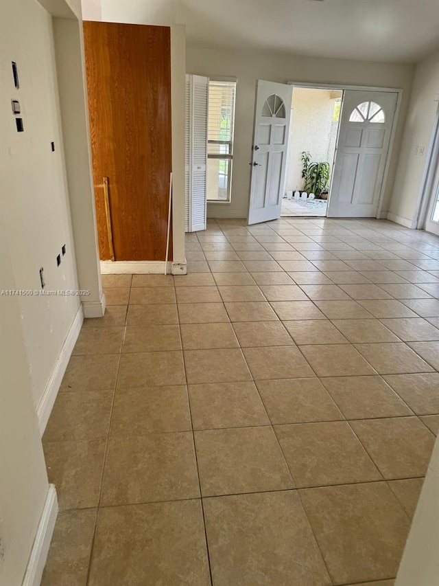 view of tiled entrance foyer