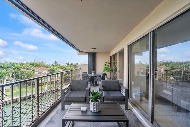 view of balcony