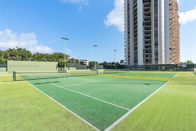 view of tennis court