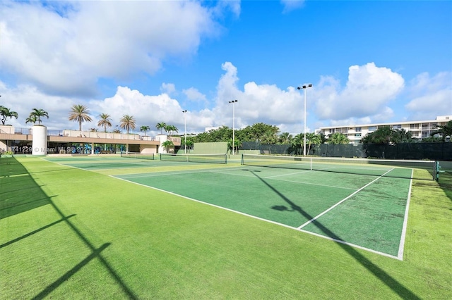 view of tennis court
