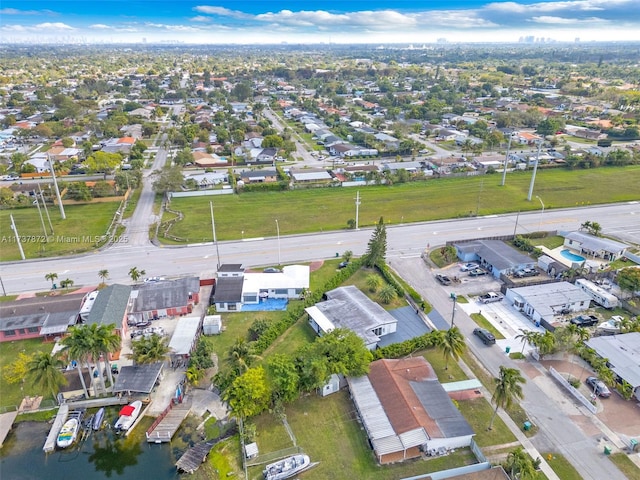 drone / aerial view featuring a residential view