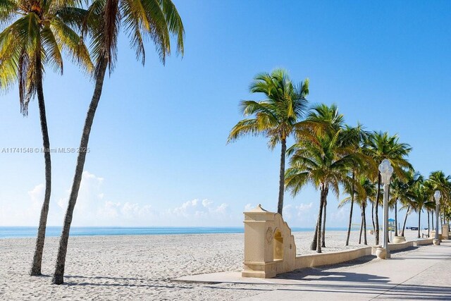 777 N Ocean Dr Unit S401, Hollywood, FL 33019 - property view of water with a beach view