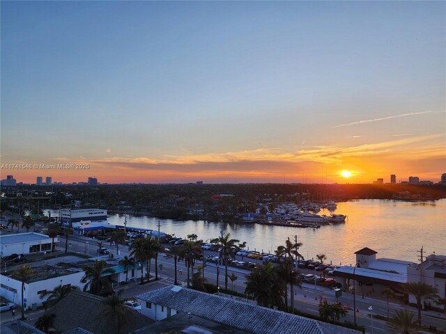 777 N Ocean Dr Unit S401, Hollywood, FL 33019 - view of water feature featuring a city view