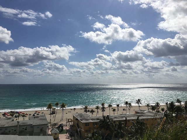 water view with a beach view