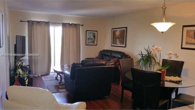 living room featuring wood finished floors