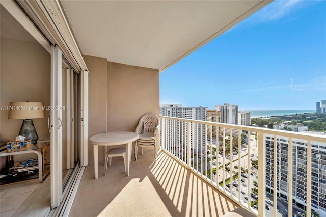 1985 S Ocean Dr Unit 22G, Hallandale Beach, FL 33009 - balcony with a water view