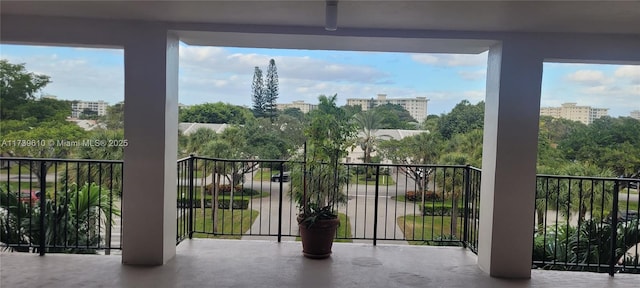 view of balcony