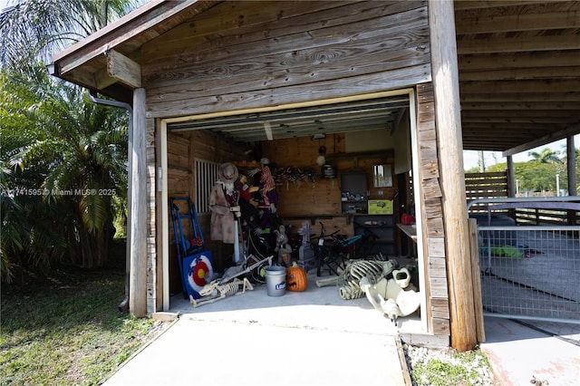 view of outbuilding