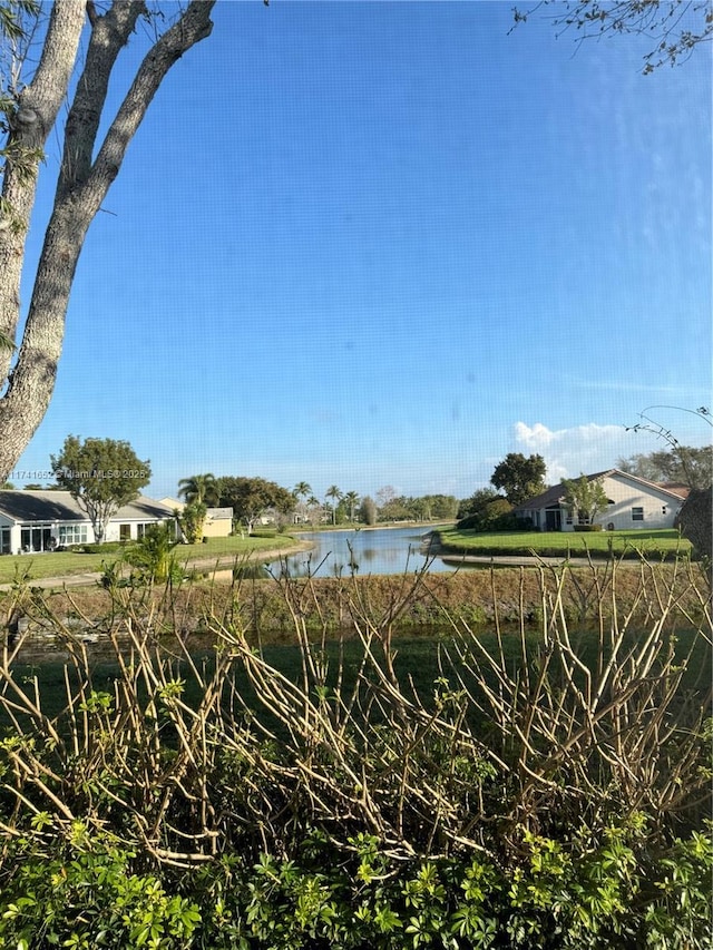 view of water feature