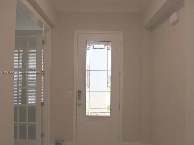 view of doorway to outside