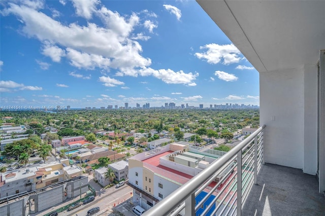 view of balcony