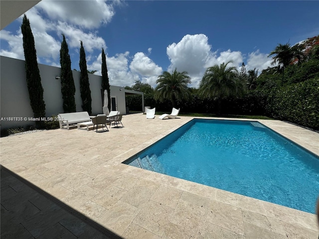 view of pool with a patio area