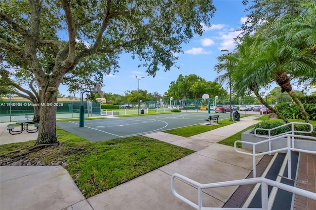 view of sport court