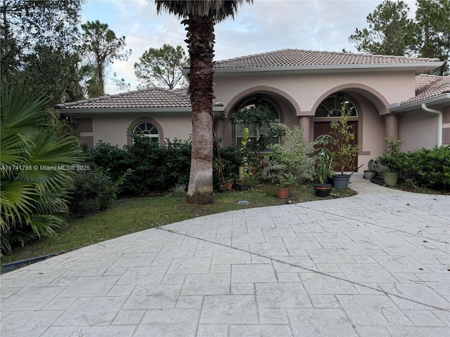 view of mediterranean / spanish house