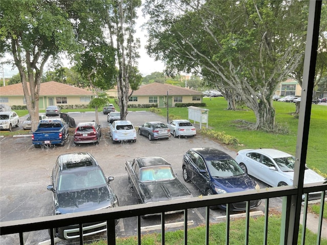 view of vehicle parking