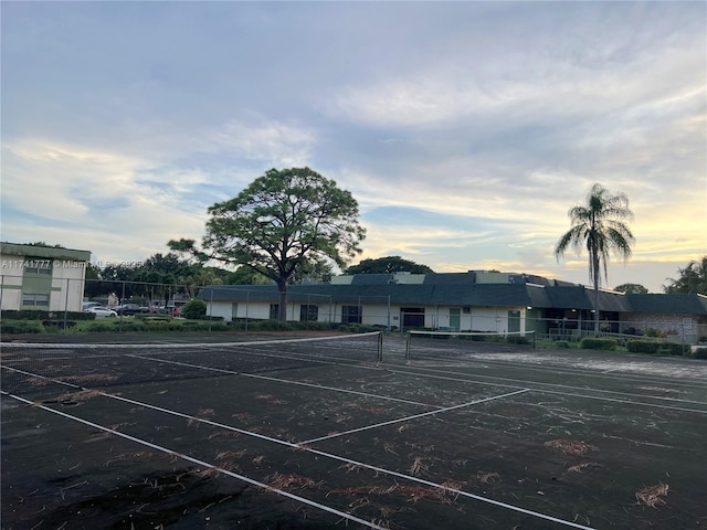 view of tennis court