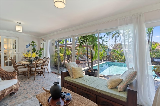 view of sunroom / solarium