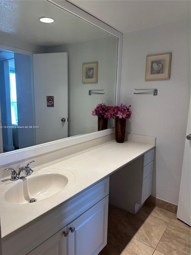 bathroom with vanity