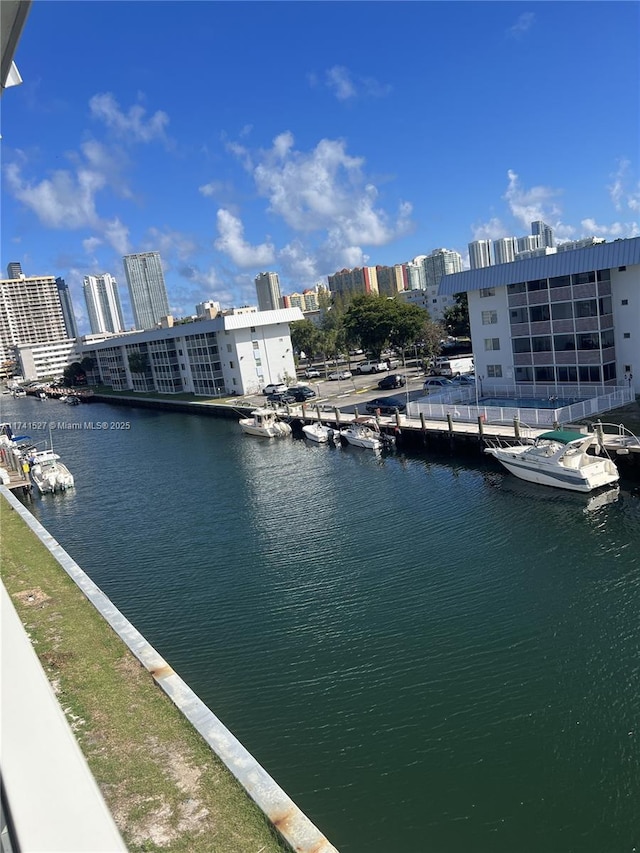 water view featuring a view of city