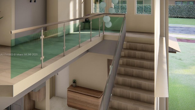 view of staircase