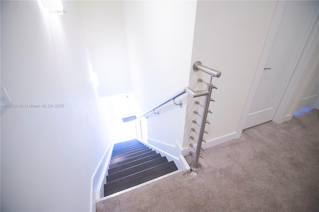 6475 NW 104th Ct Unit 6475, Doral, FL 33178 - stairway featuring carpet and baseboards