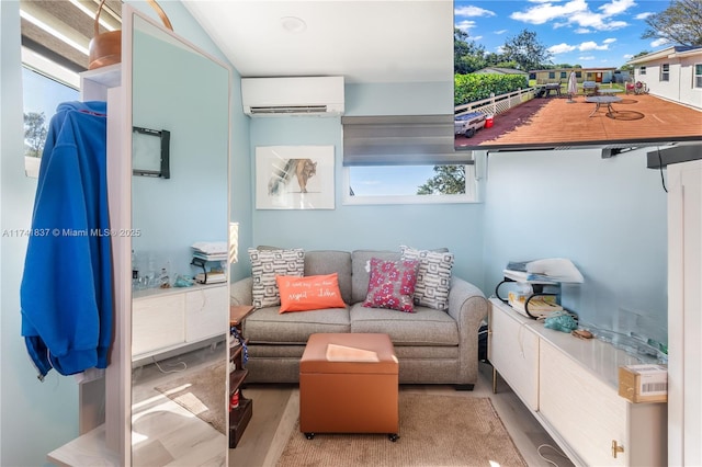 1601 SW 117th Ave, Davie, FL 33325 - balcony with outdoor lounge area and a wall mounted air conditioner