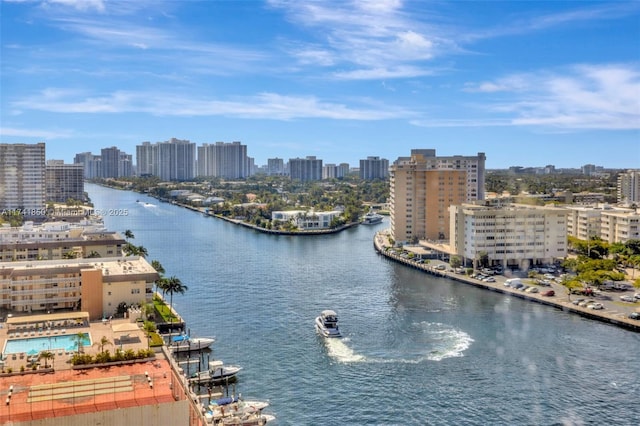 1833 S Ocean Dr Unit 1612, Hallandale Beach, FL 33009 - property view of water featuring a view of city