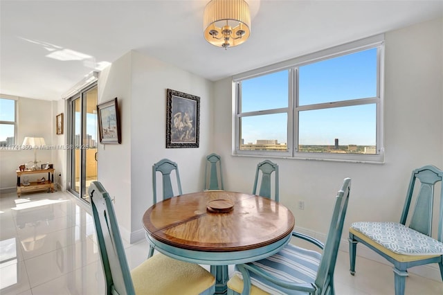 1833 S Ocean Dr Unit 1612, Hallandale Beach, FL 33009 - dining room with plenty of natural light and baseboards
